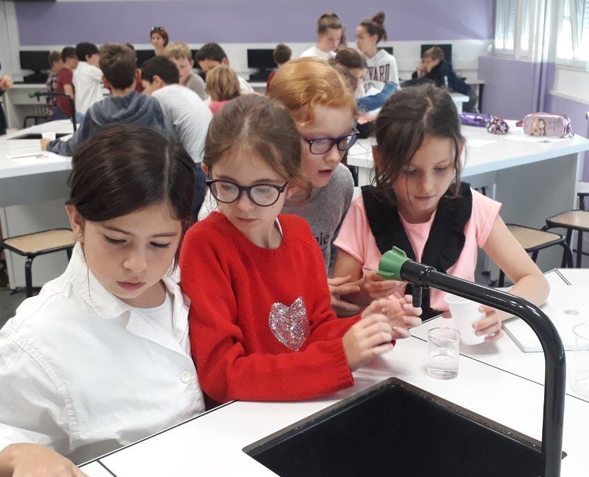 Les CM2 découvrent le labo !